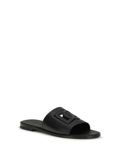DOLCE & GABBANA Embossed logo Sandals
