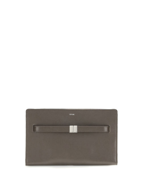 Toteme Belted leather crossbody Bag - Bark
