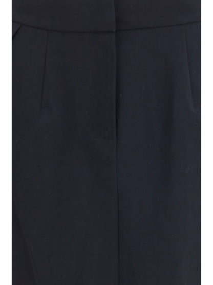 Magda Butrym Pleated midi Skirt - Black