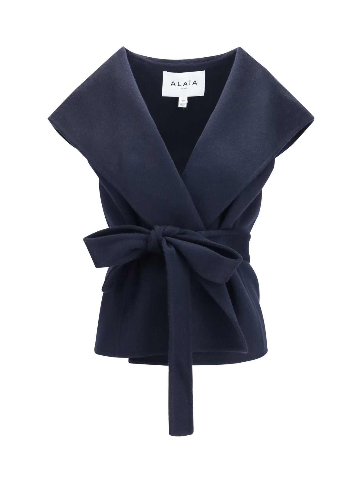 AlaïA Cashmere Hooded Vest - Minuit