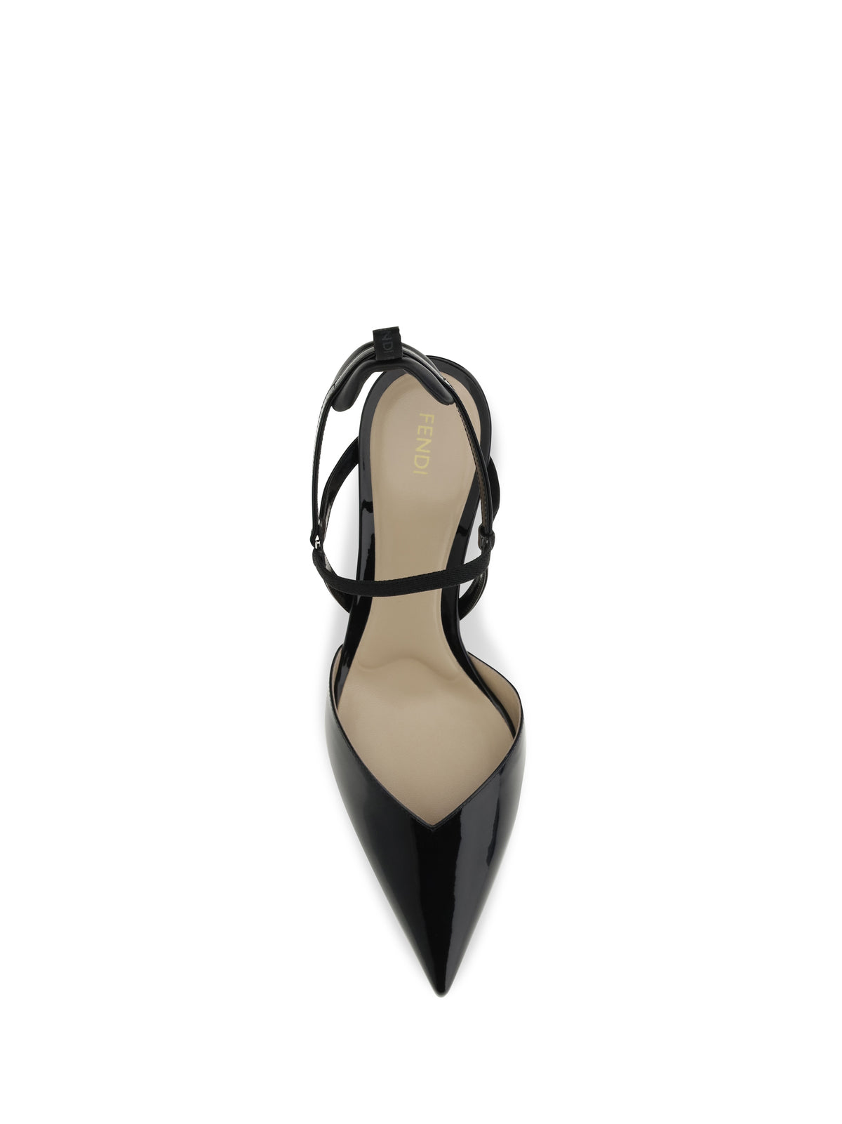 Fendi Patent leather Colibrì Slingback Pumps - Black