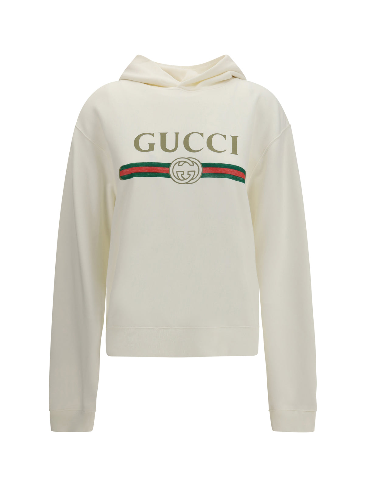 Gucci Cotton and cashmere jersey Hoodie - White/Mc