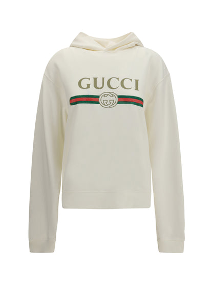 Gucci Cotton and cashmere jersey Hoodie - White/Mc