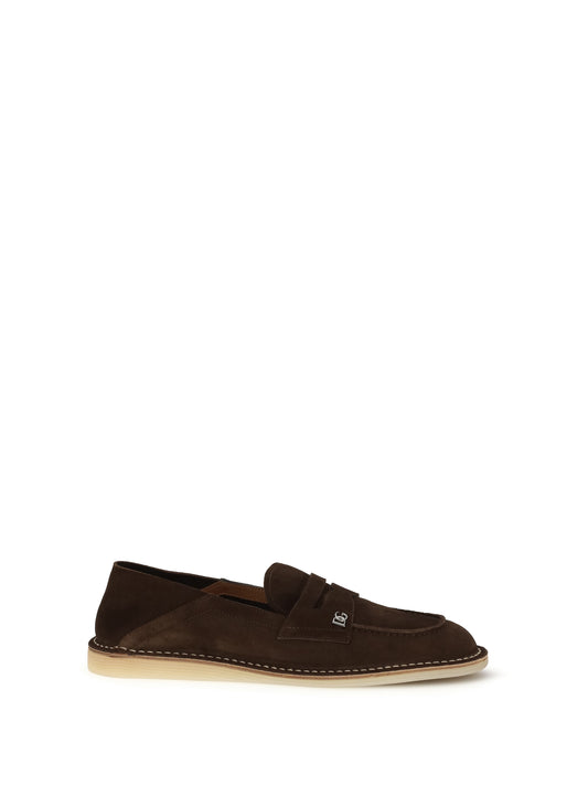DOLCE & GABBANA Suede Loafers