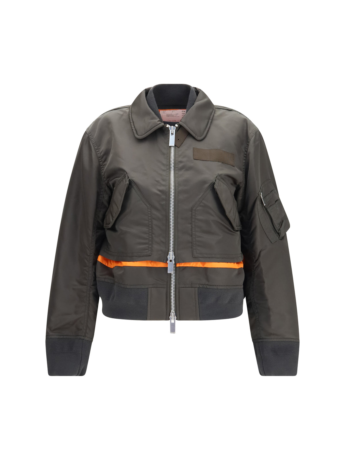 Sacai Double-zip nylon Jacket - D/Khaki