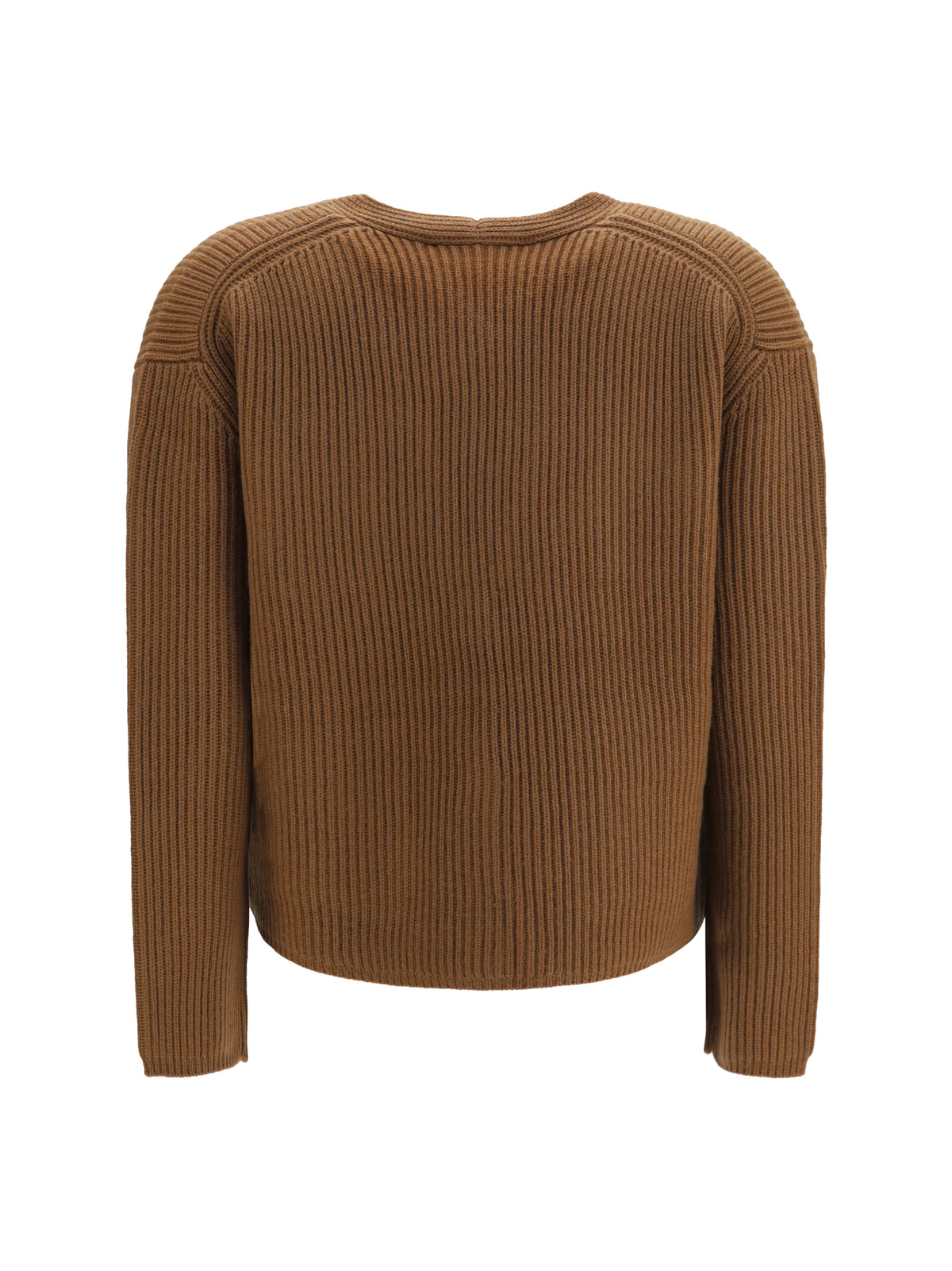 Max Mara Studio Filtro wool and cashmere Cardigan - Castagna
