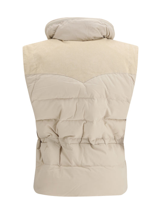 Isabel Marant Étoile Olfa padded Gilet - Ecru