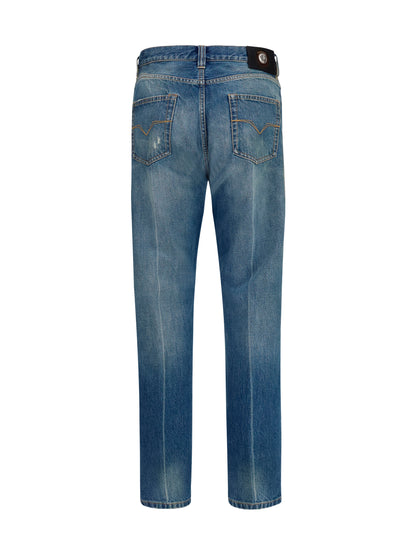 Versace Straight-leg denim Jeans - Medium Blue