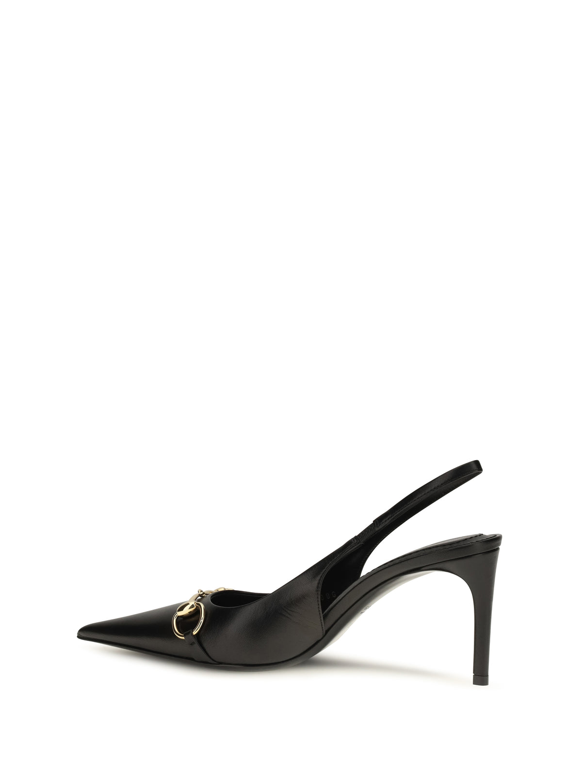 Gucci Slingback Pumps with strap - Black/Black