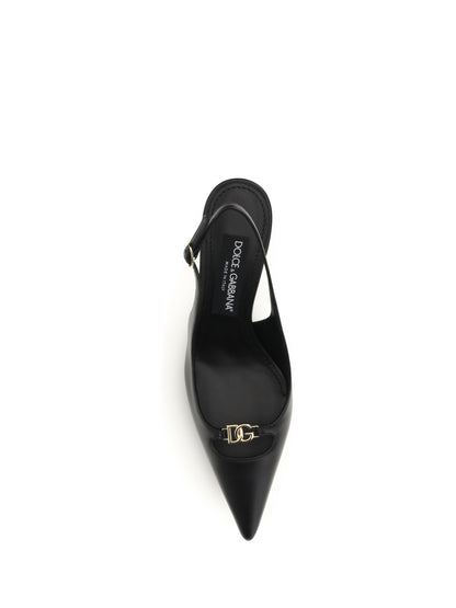 DOLCE & GABBANA Leather slingback Pumps