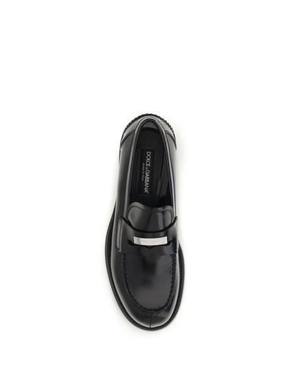 Dolce & Gabbana Calfskin leather Loafers - Black