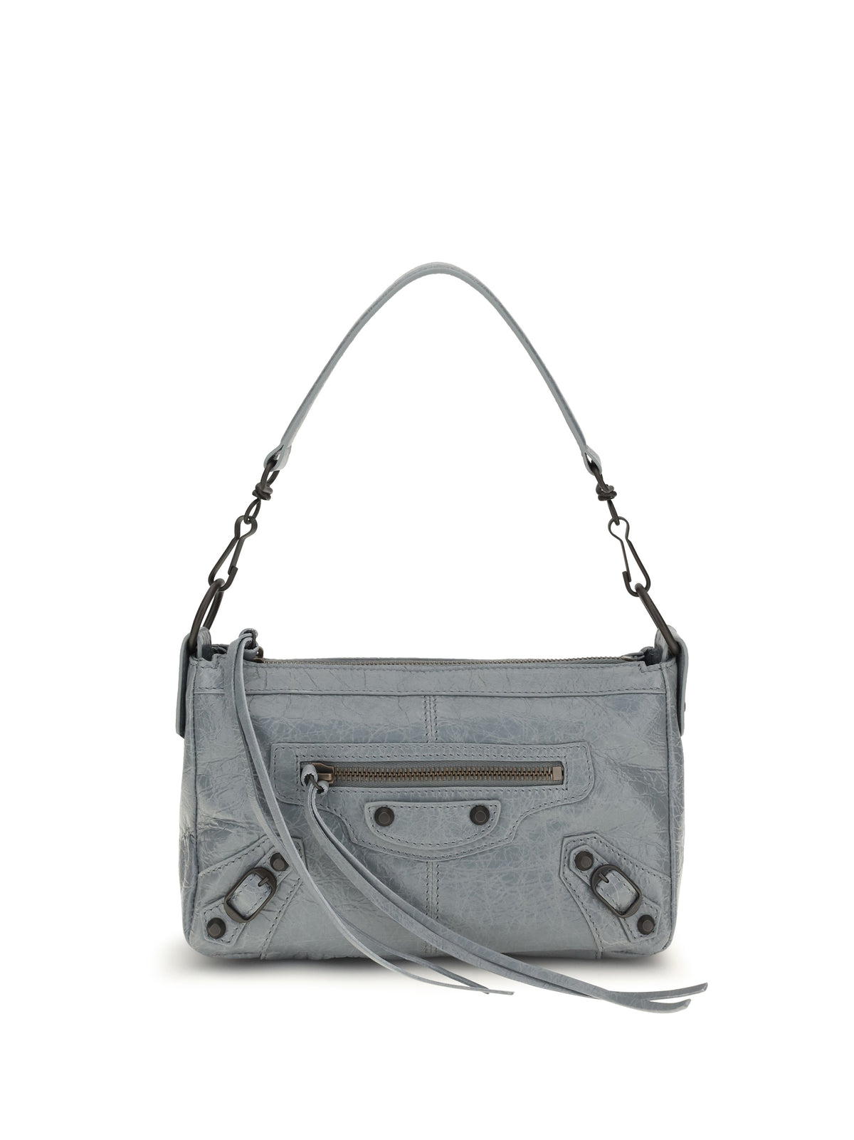 Balenciaga Le City Moto mini Handbag - Blue Grey