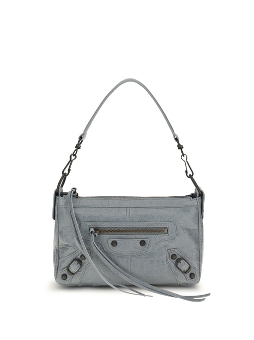 Balenciaga Le City Moto mini Handbag - Blue Grey