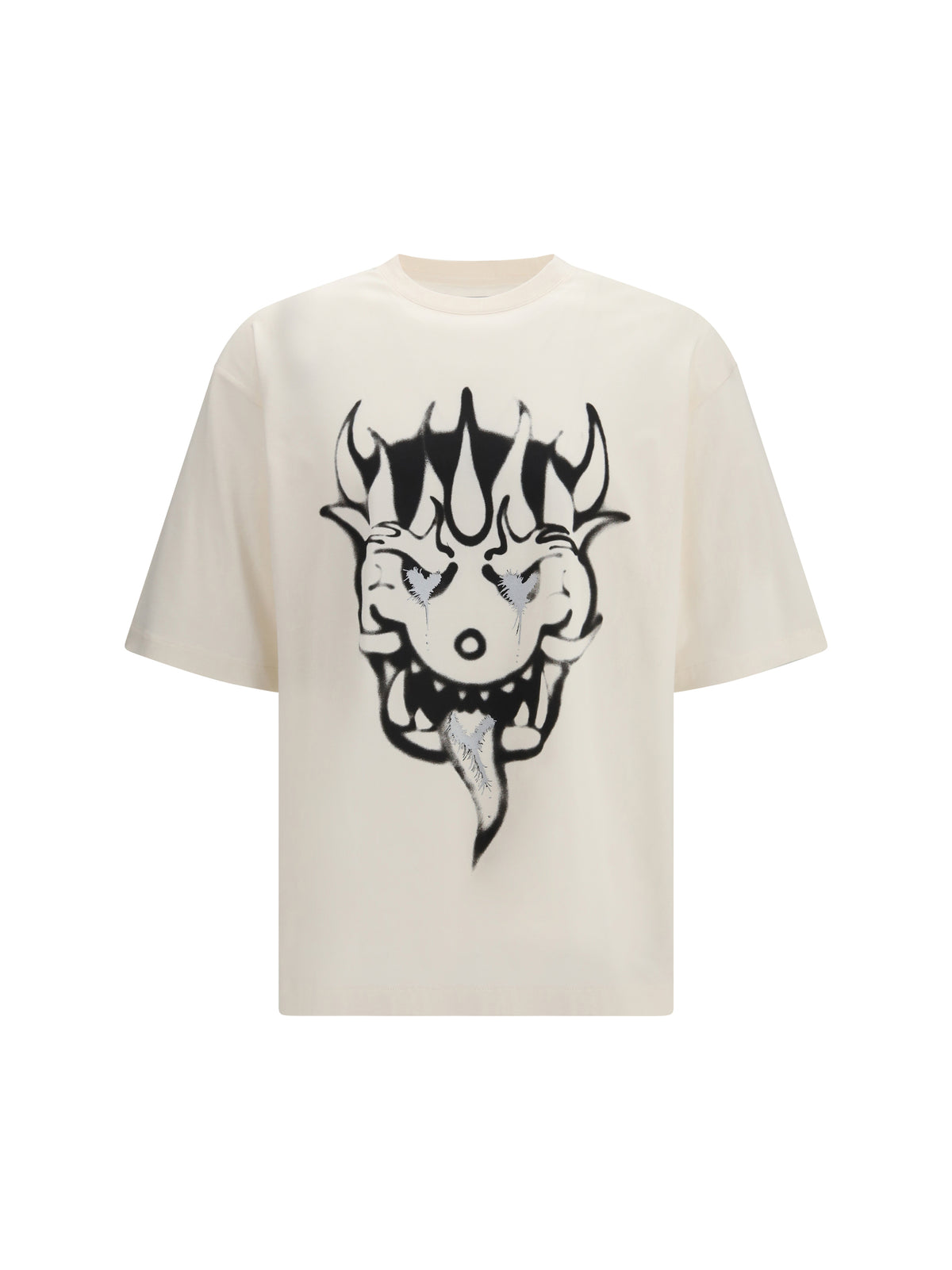 Y-3 Chito Graphic Print T-shirt - Chalk White