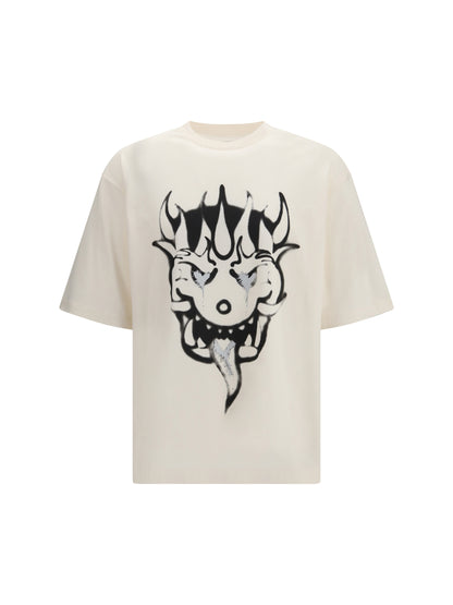 Y-3 Chito Graphic Print T-shirt - Chalk White