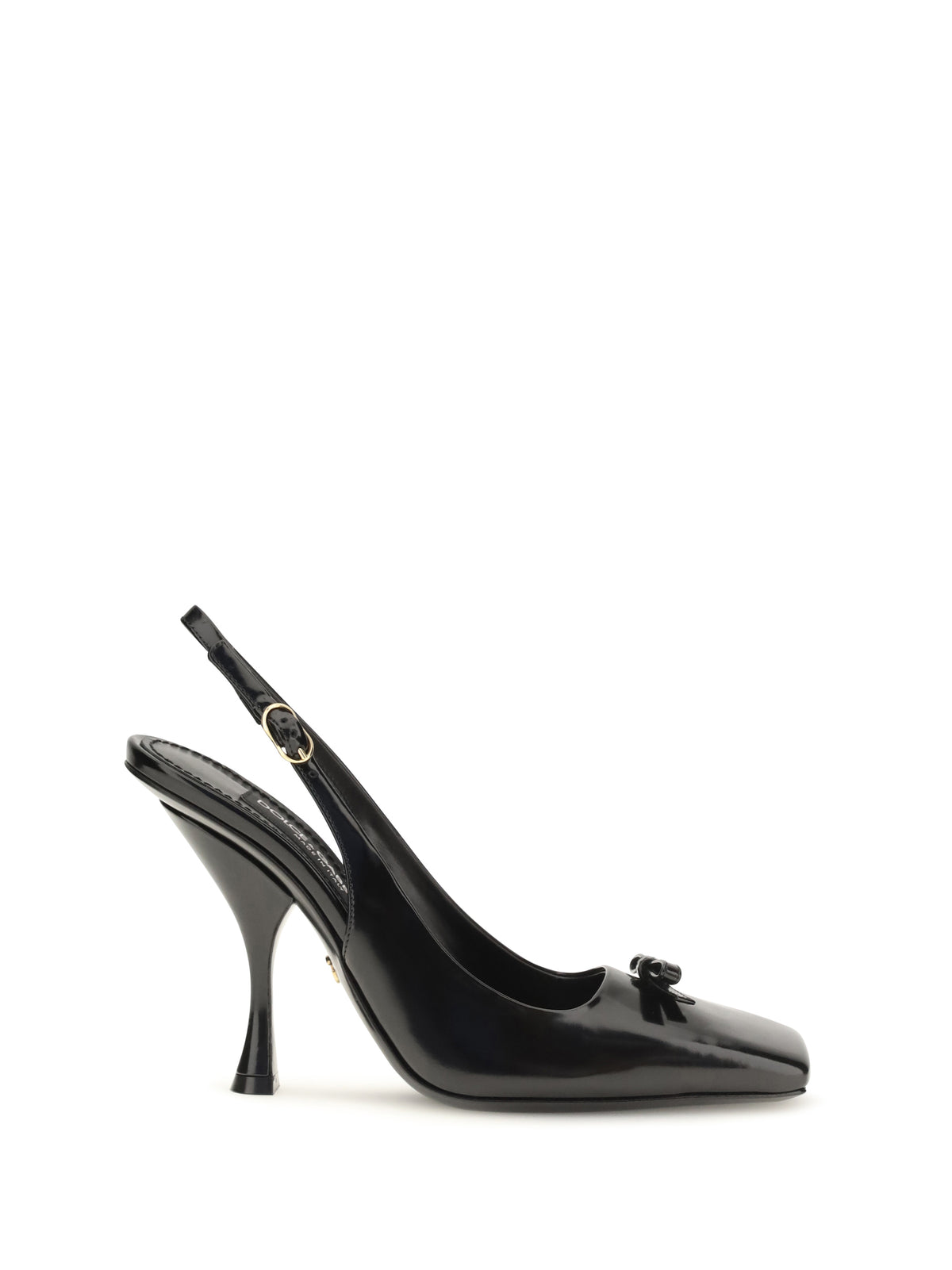 Dolce & Gabbana Leather Slingback Pumps - Black