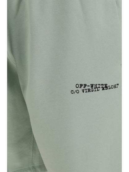OFF-WHITE Type Machine Arrow Skate Sweat Shorts with front logo