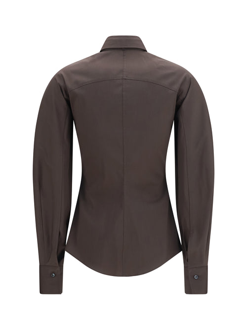 Brunello Cucinelli Cotton blend Shirt with tie - Chocolate