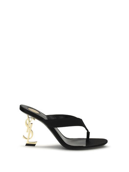 SAINT LAURENT Opyum crepe satin Sandals