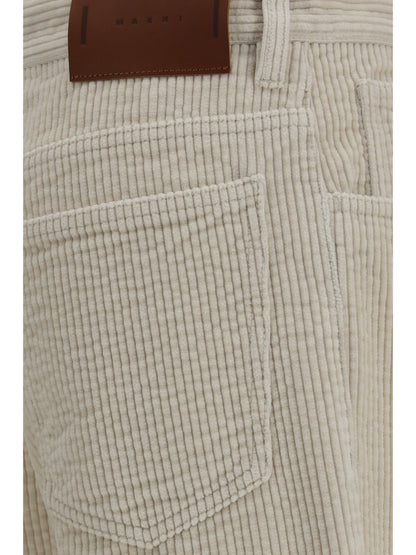 Marni Corduroy flare Pants - Fog