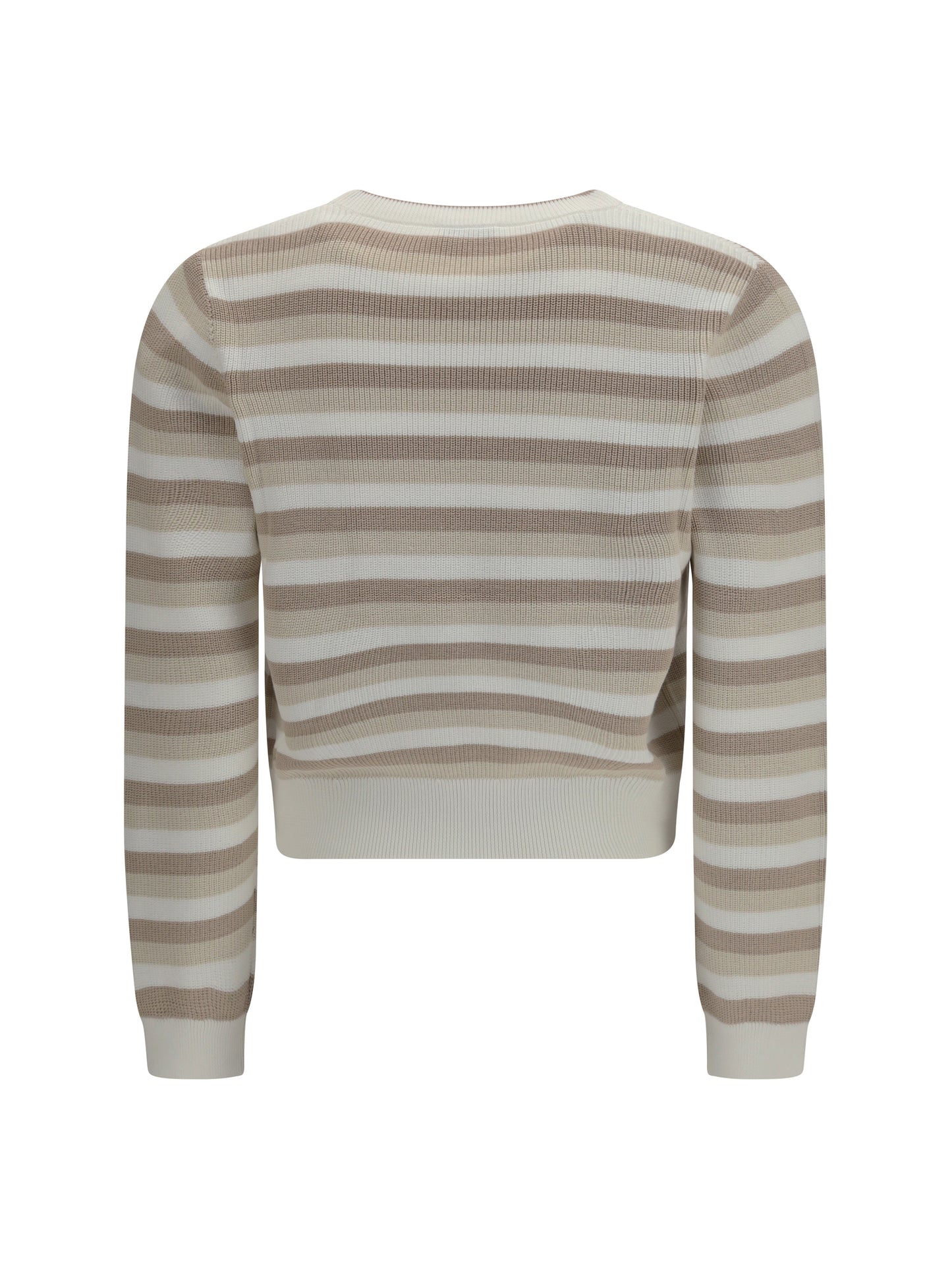 BRUNELLO CUCINELLI Ribbed striped cotton Sweater