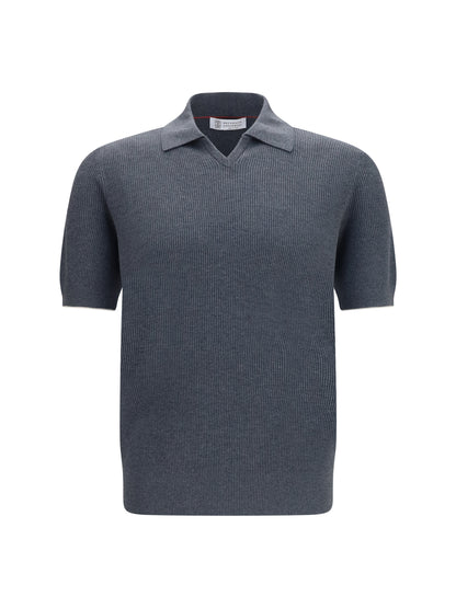 BRUNELLO CUCINELLI Cotton ribbed Polo