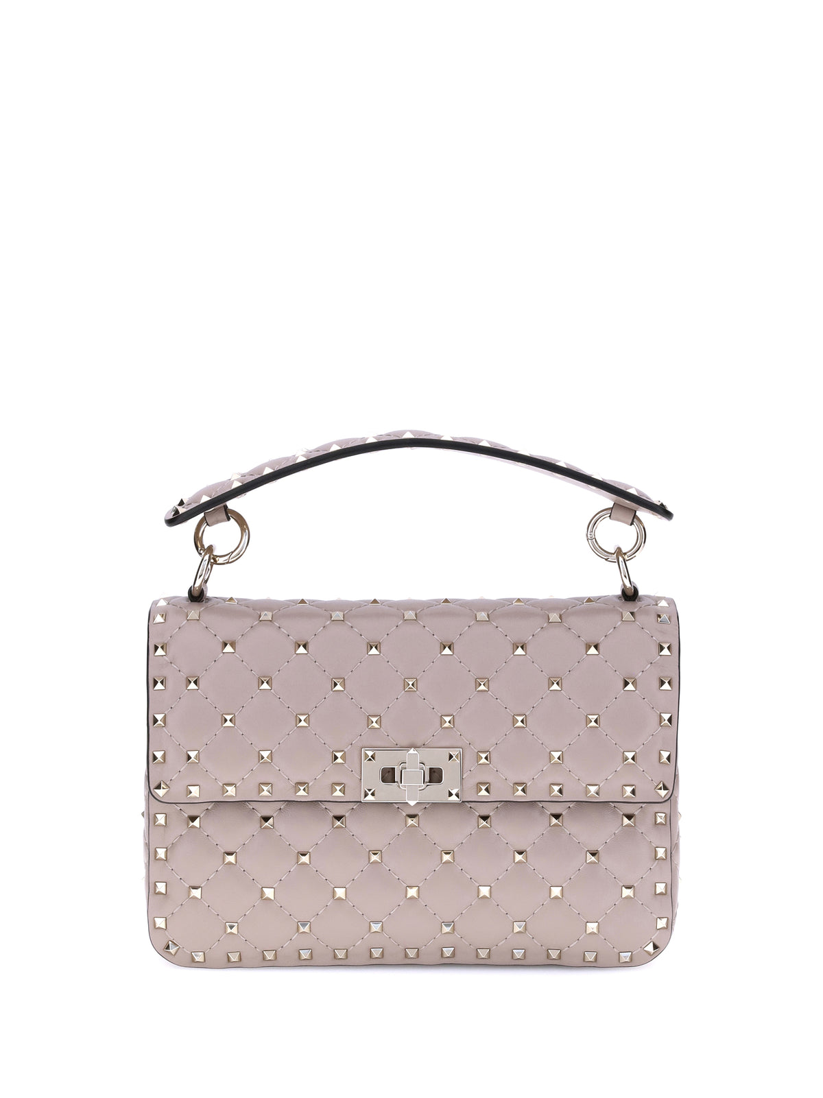 Valentino Garavani Rockstud Spike Handbag - Poudre