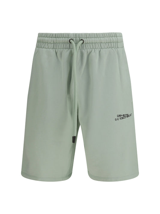 OFF-WHITE Type Machine Arrow Skate Sweat Shorts with front logo