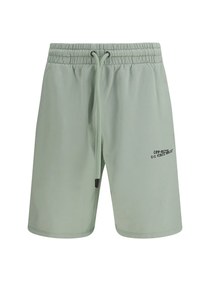 OFF-WHITE Type Machine Arrow Skate Sweat Shorts with front logo