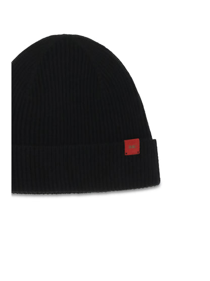 Kiton Wool Beanie Hat - Black