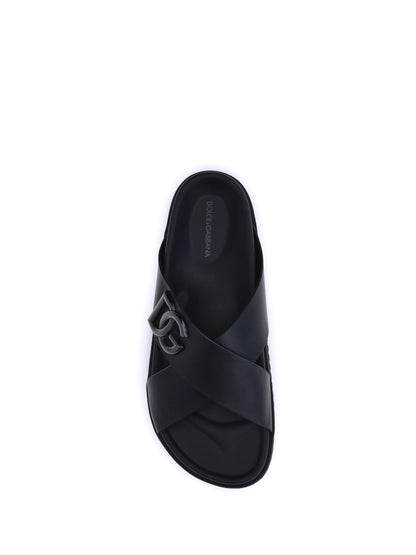 DOLCE & GABBANA Leather Sandals
