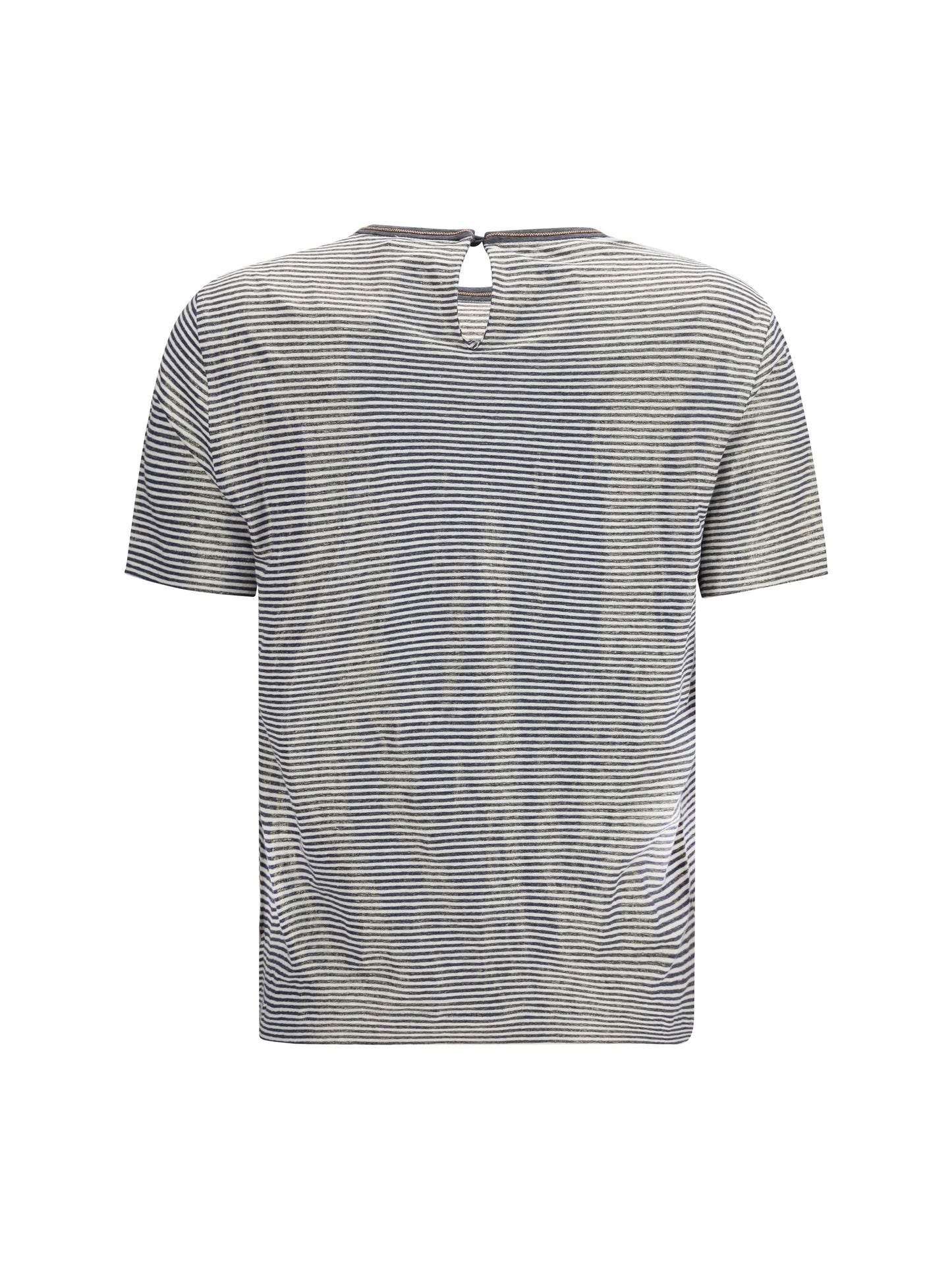 BRUNELLO CUCINELLI Striped short-sleeve crewneck T-shirt