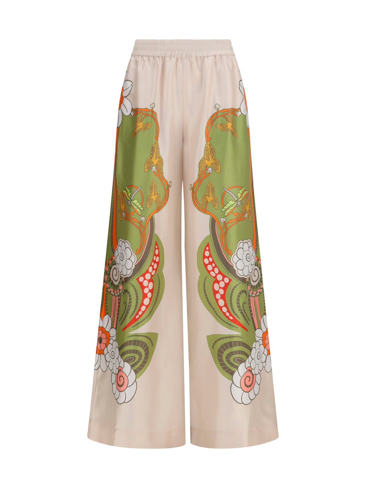 La Double J Printed silk palazzo Pants - Ambrosia Placée