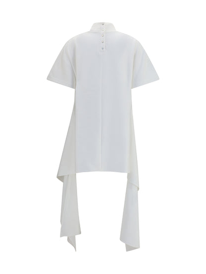 AlaïA Asymmetric cotton T-shirt - Blanc