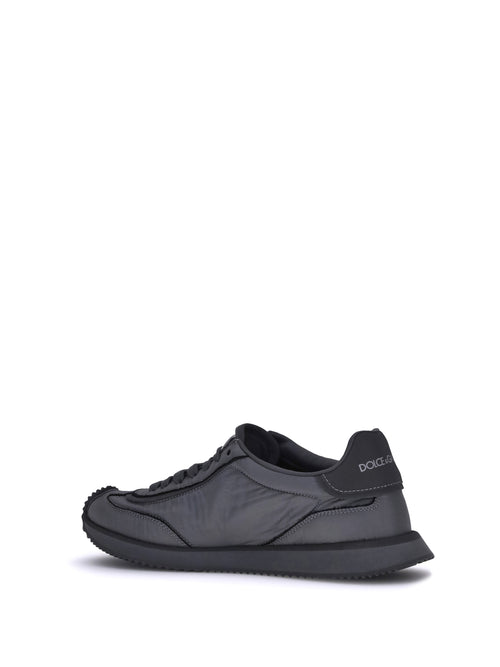 Dolce & Gabbana Leather Sneakers - Ferro
