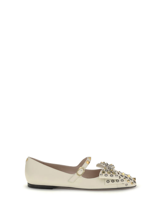 VALENTINO GARAVANI Mary-Jane Bowow Ballerinas