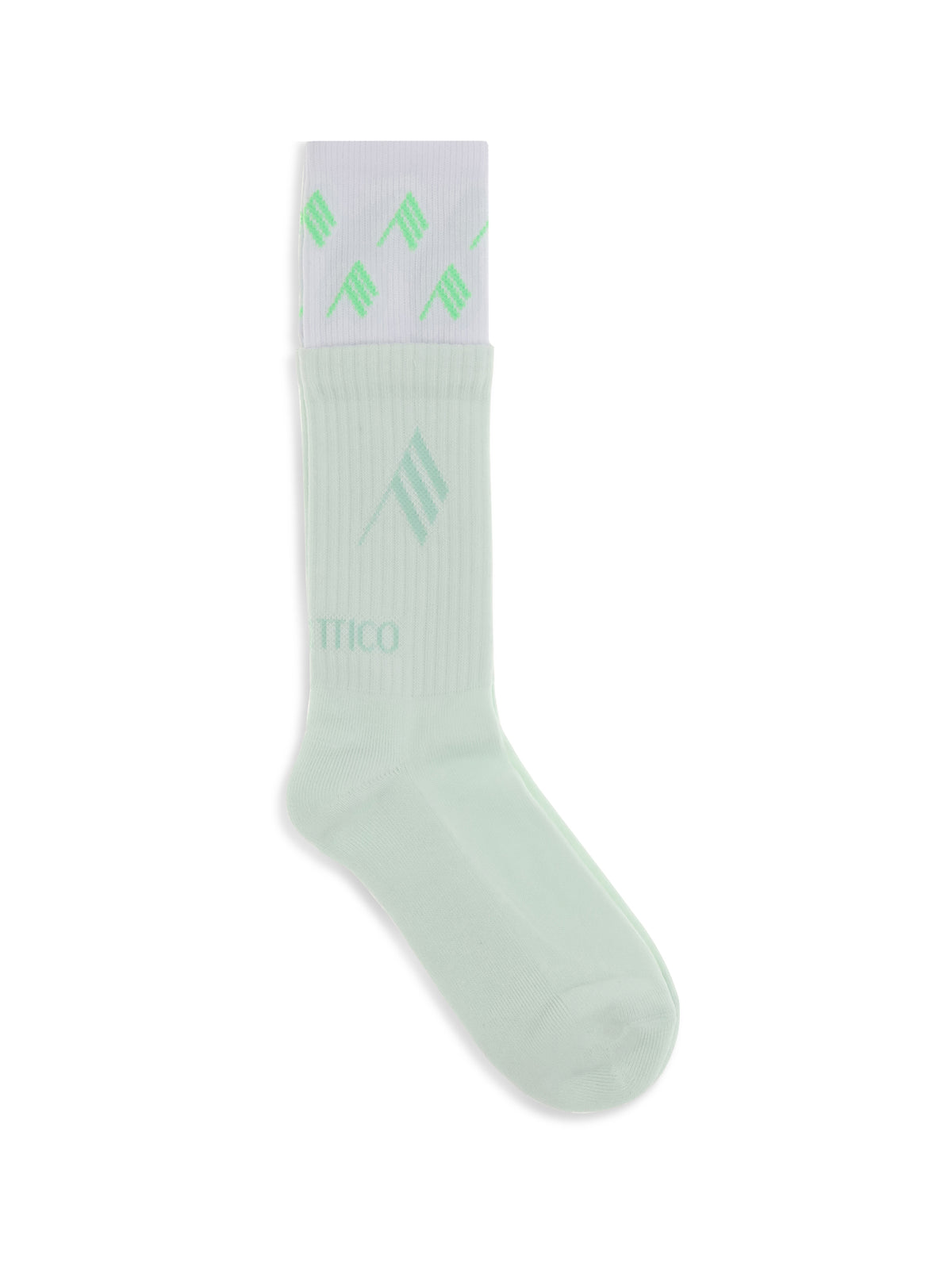 The Attico Logo cotton Socks - Mint