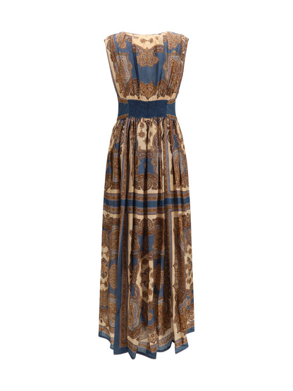 Zimmermann Mahon long Dress - Dark Blue Paisley