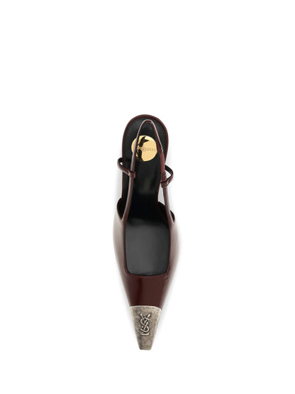 Saint Laurent Jeanne smooth leather Pumps - Vintage Burgundy/Vin