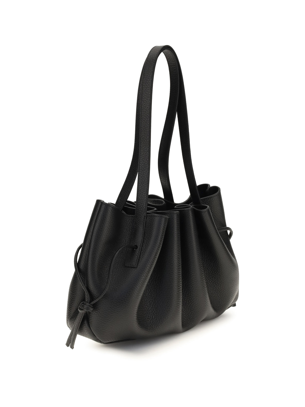 Yuzefi Scallop Shoulder Bag - Black