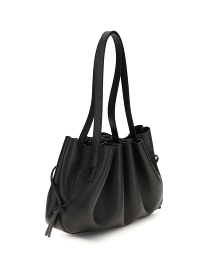 Yuzefi Scallop Shoulder Bag - Black
