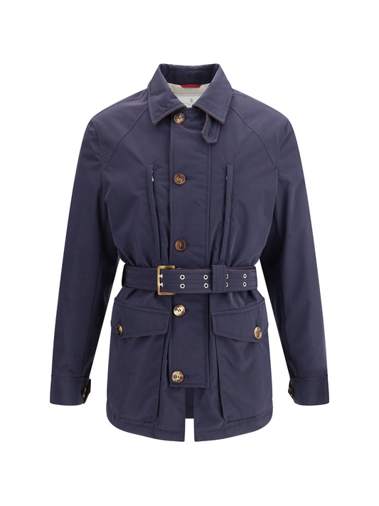 BRUNELLO CUCINELLI Membraned nylon saharan Jacket