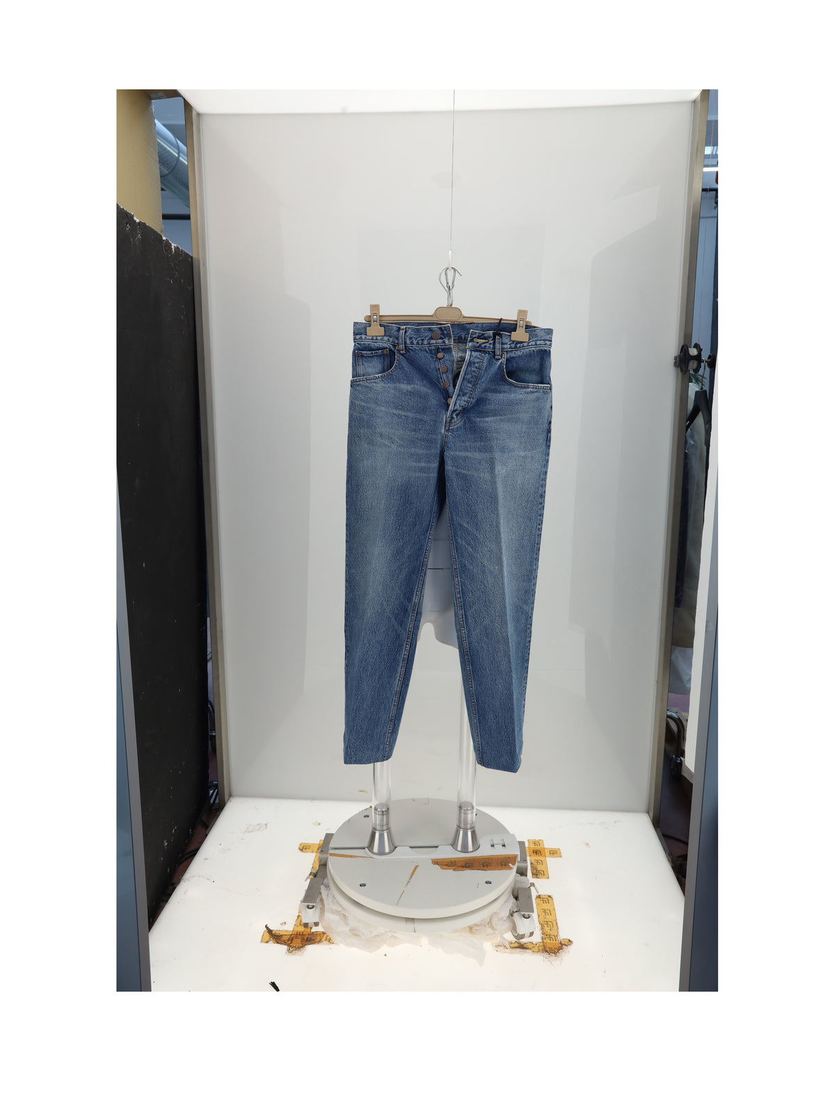 Celine BOYFRIEND JEANS 001 - Vivienne Glass + Patch Brown Debossed