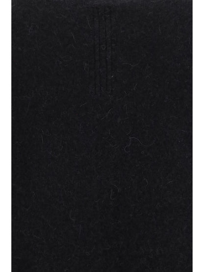 Rick Owens Round Neck Sweater - Black