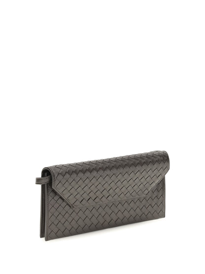 Bottega Veneta Intrecciato nappa Wallet - Espresso-Brass V