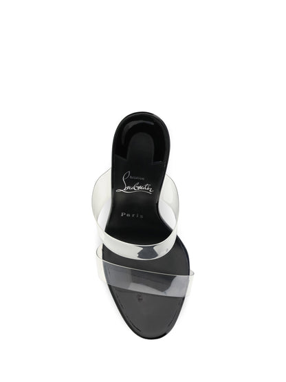 Christian Louboutin Solo Zee Mules - Black/Lin Black