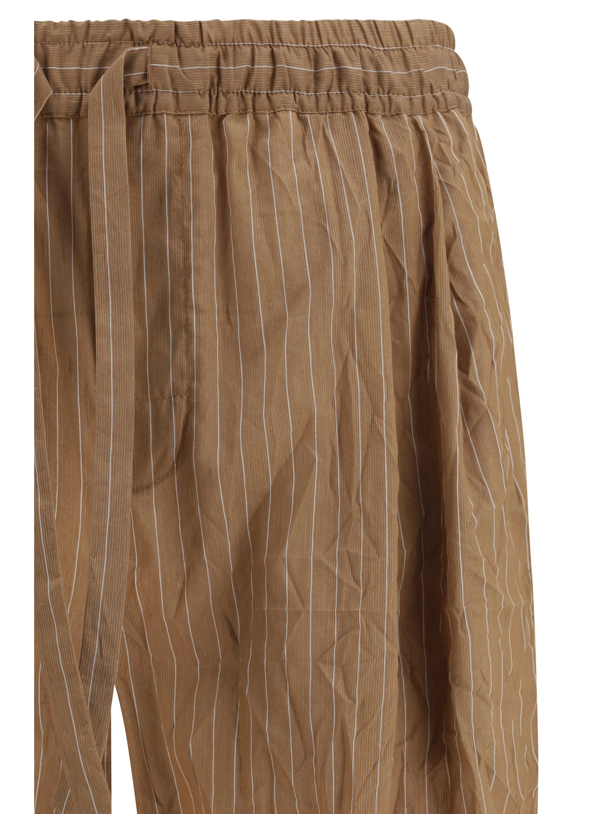 Dolce & Gabbana Vanity Pants in striped froissé fabric - Rigato