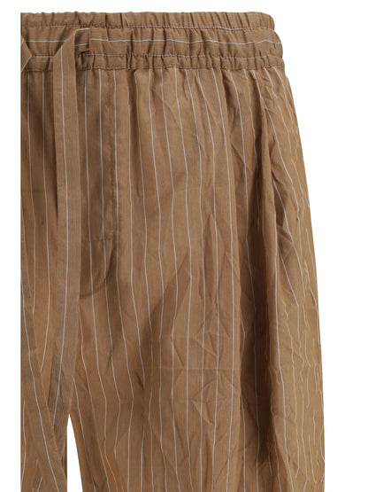 Dolce & Gabbana Vanity Pants in striped froissé fabric - Rigato