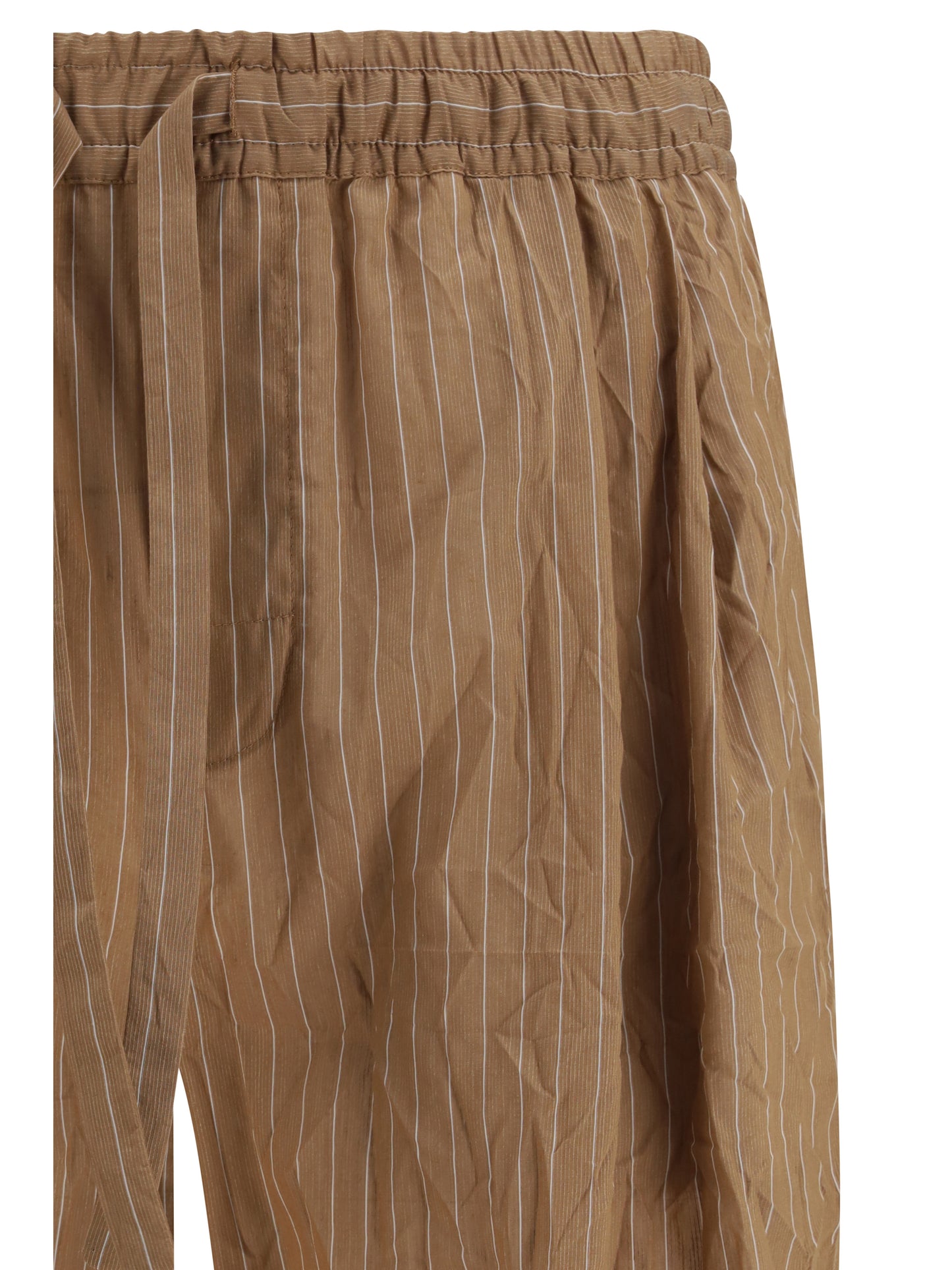 DOLCE & GABBANA Vanity Pants in striped froissé fabric