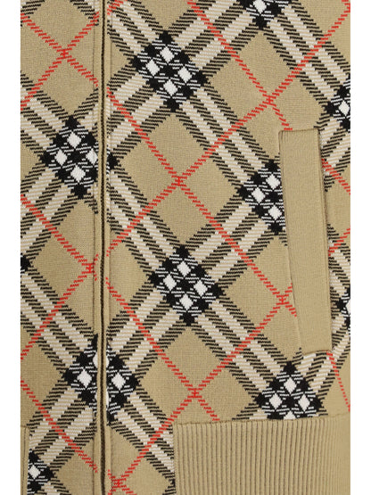 BURBERRY Vintage Check zip Cardigan